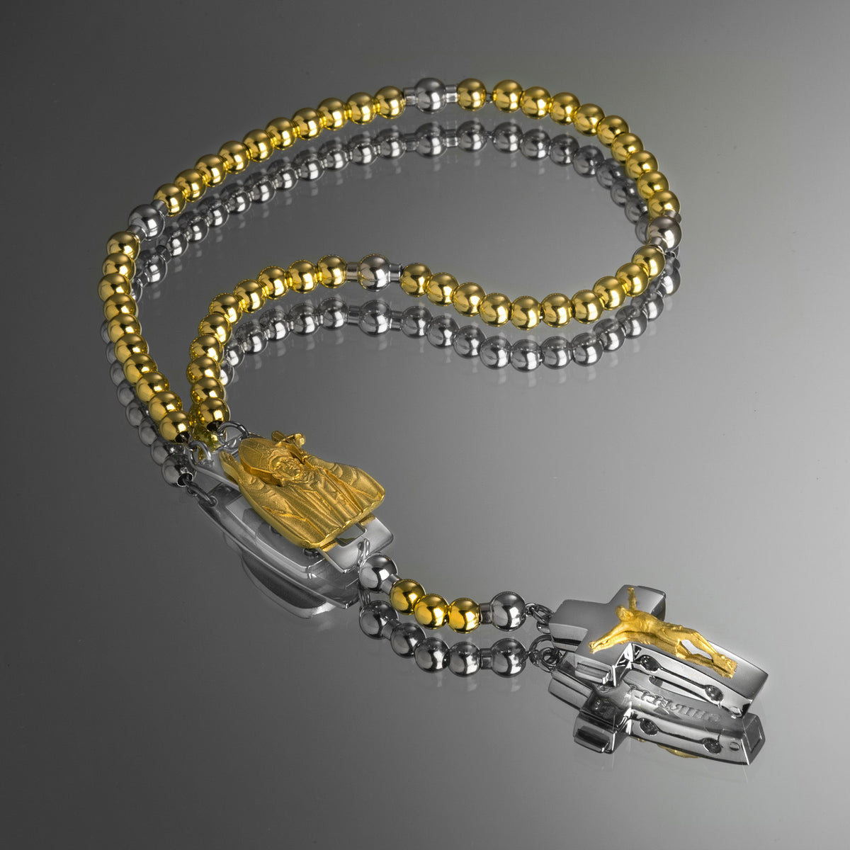 ROSALET® DEVOZIONALE - PERLE D&#39;ORO ROTONDE