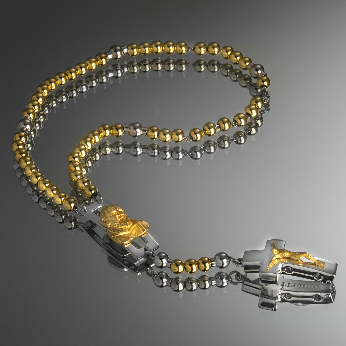 ROSALET® DEVOZIONALE - PERLE D&#39;ORO ROTONDE