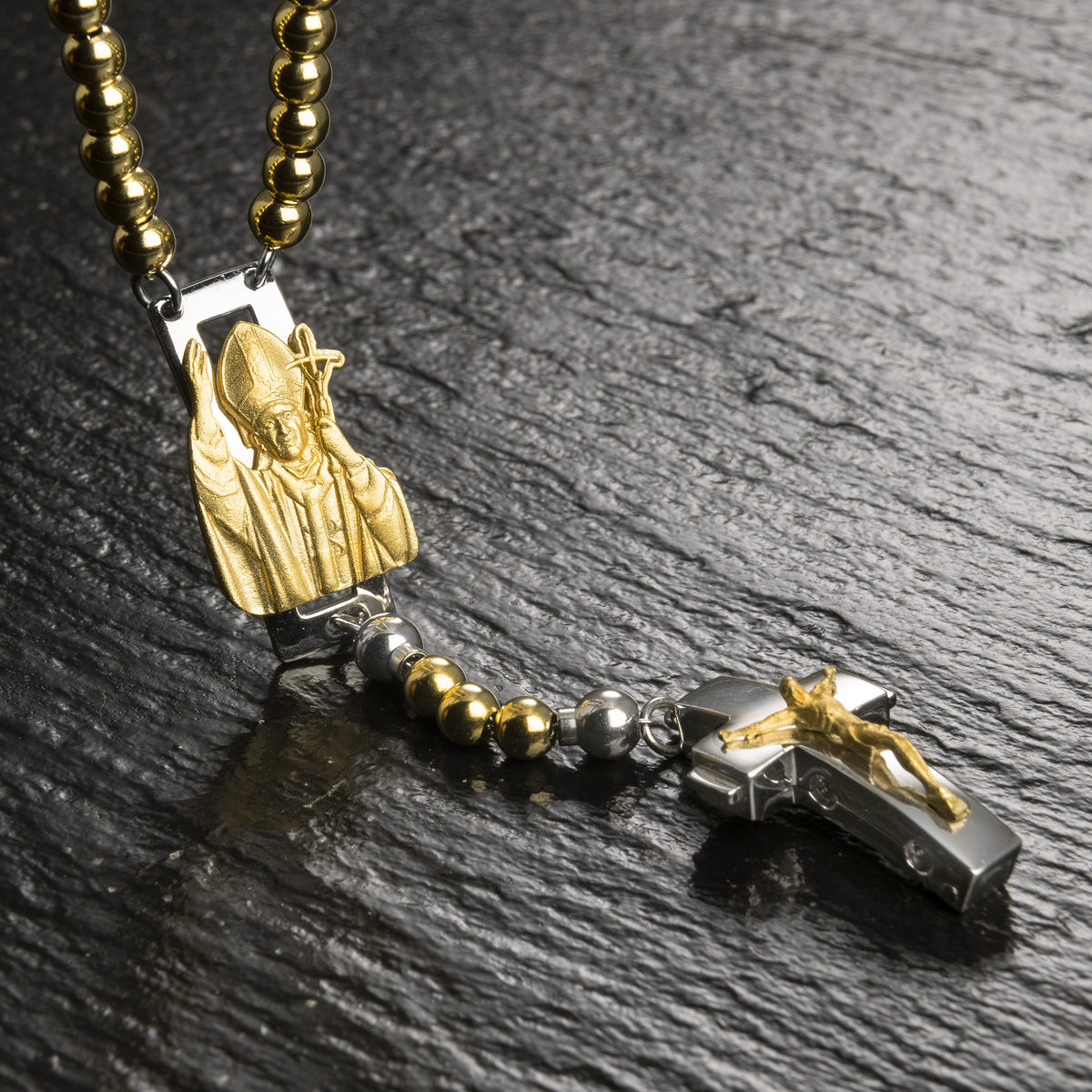 ROSALET® DEVOZIONALE - PERLE D&#39;ORO ROTONDE