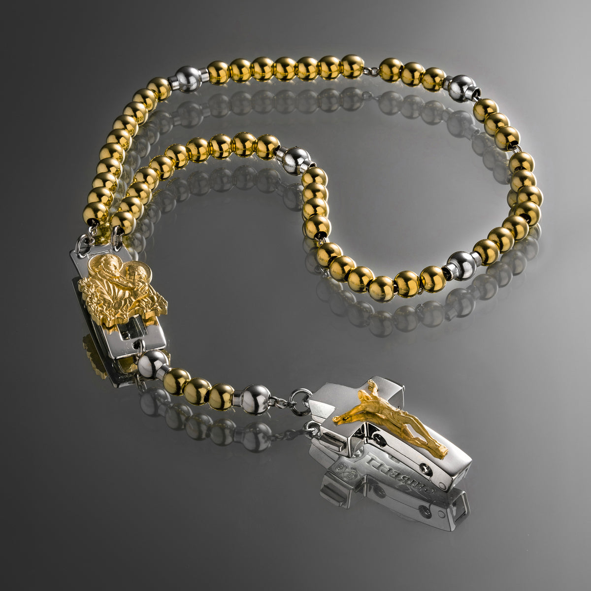 ROSALET® DEVOZIONALE - PERLE D&#39;ORO ROTONDE