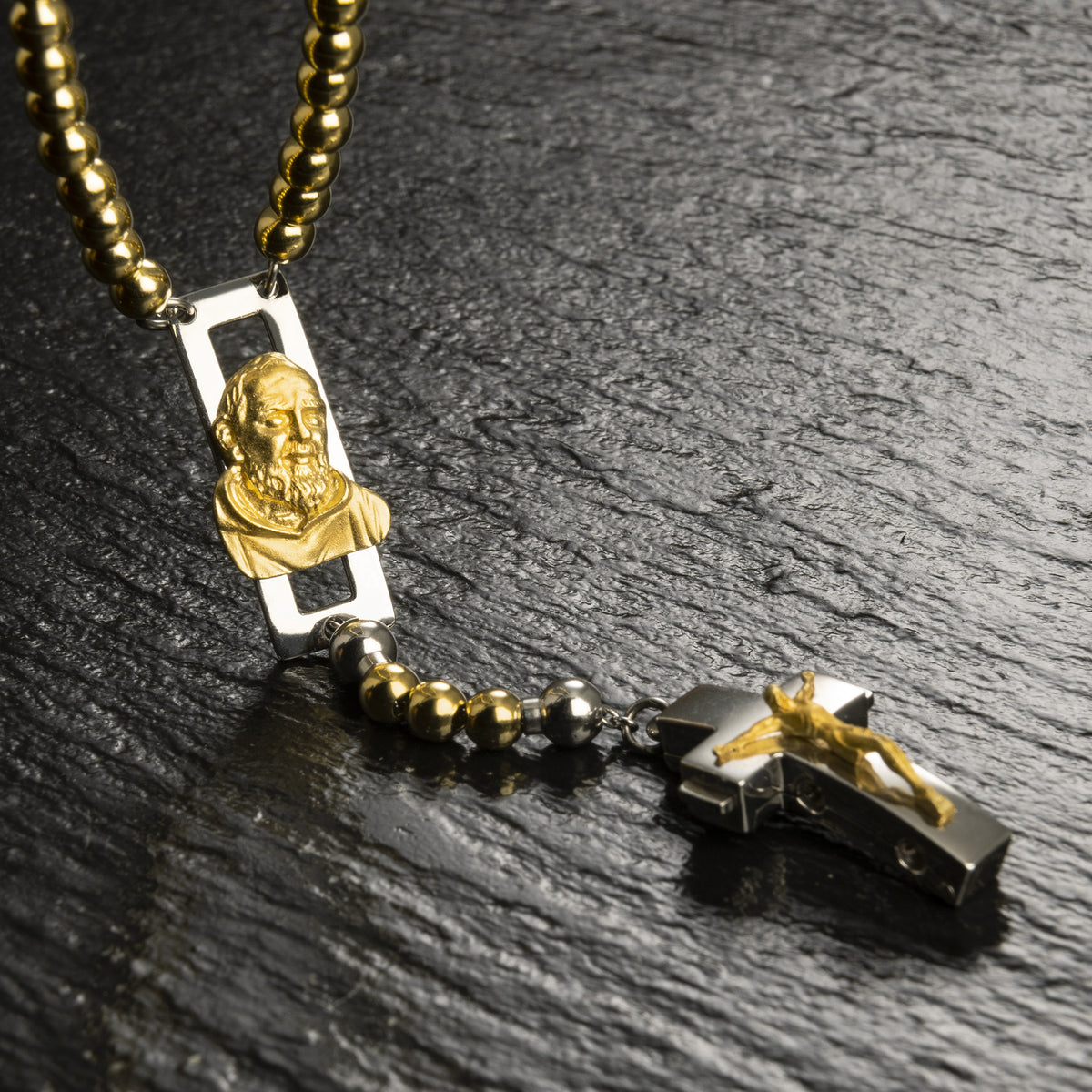 ROSALET® DEVOZIONALE - PERLE D&#39;ORO ROTONDE