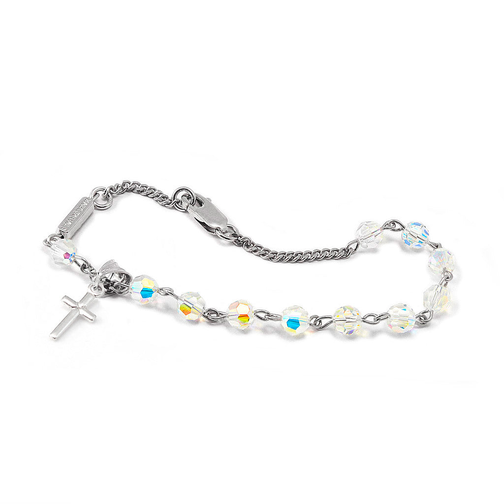 CRYSTAL BRACELET WITH STERLING SILVER