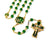Knock Apparition Celtic Emerald & Gold Rosary - 7mm
