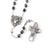 Rosaries for Men in Antique Silver with Faceted Beads
