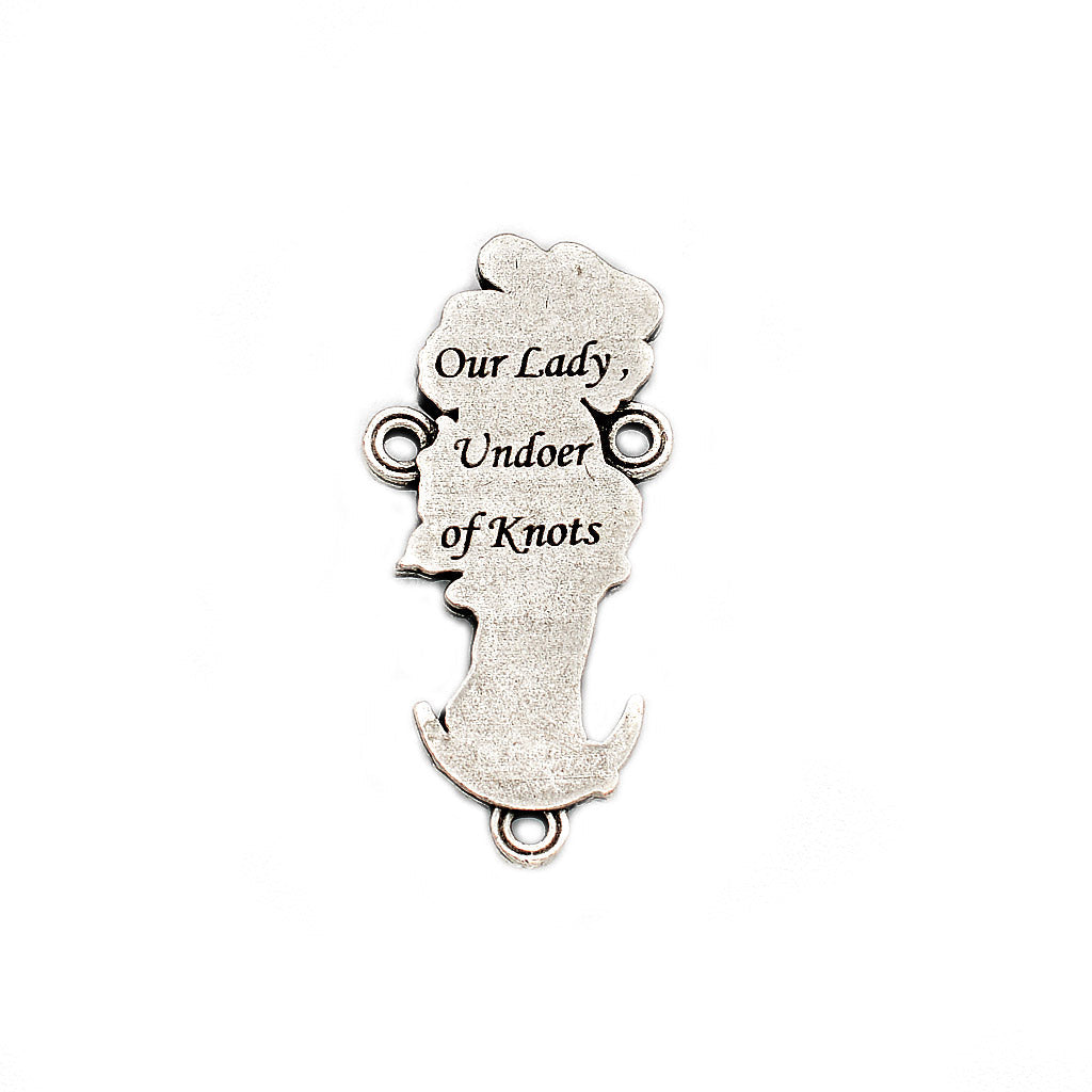 Our Lady Undoer of Knots rosary back