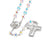Aurora Borealis Crystal Rosary with Sterling Silver