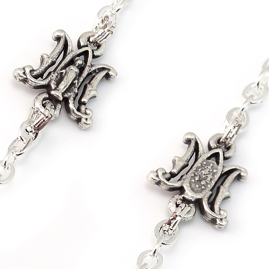 Annunciation Rosary, Silver &amp; Jade