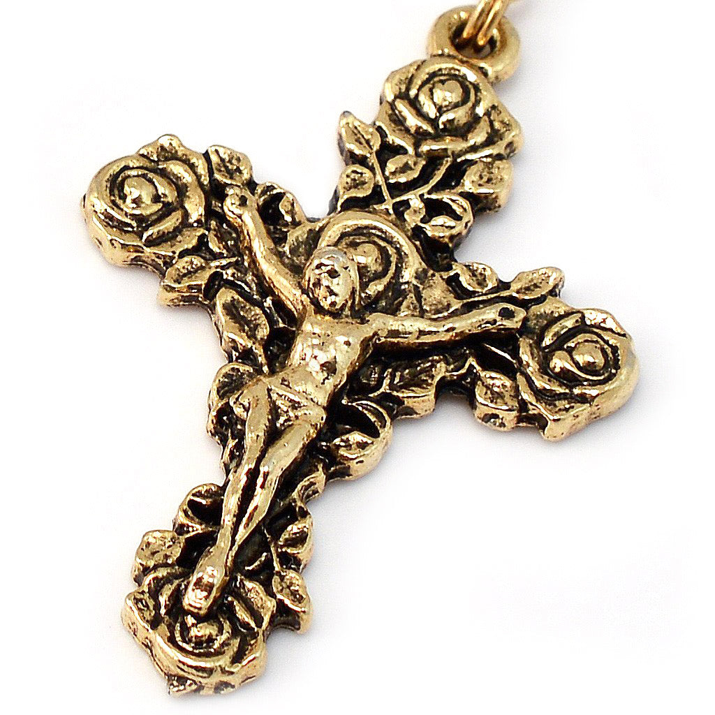 Mary&#39;s Motherly Love Collection Blue &amp; Gold Rosary