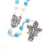 The Holy Angels Rosary in Antique Silver with Genuine Mother of Pearl Accent Beads