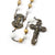 Rosaries for Women with White & Gold Murano Glass