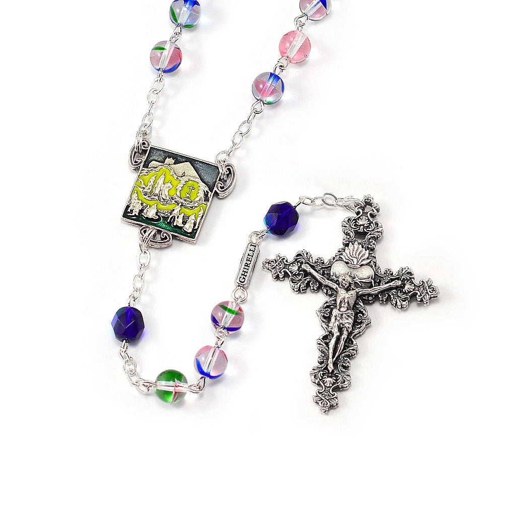 Our Lady of Knock Queen of Ireland with Multicolored Glass