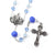 Rosaries for the Family Blue Crystal & Murano Glass