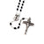 Holy Communion Vine & Branches Black & Silver Rosary