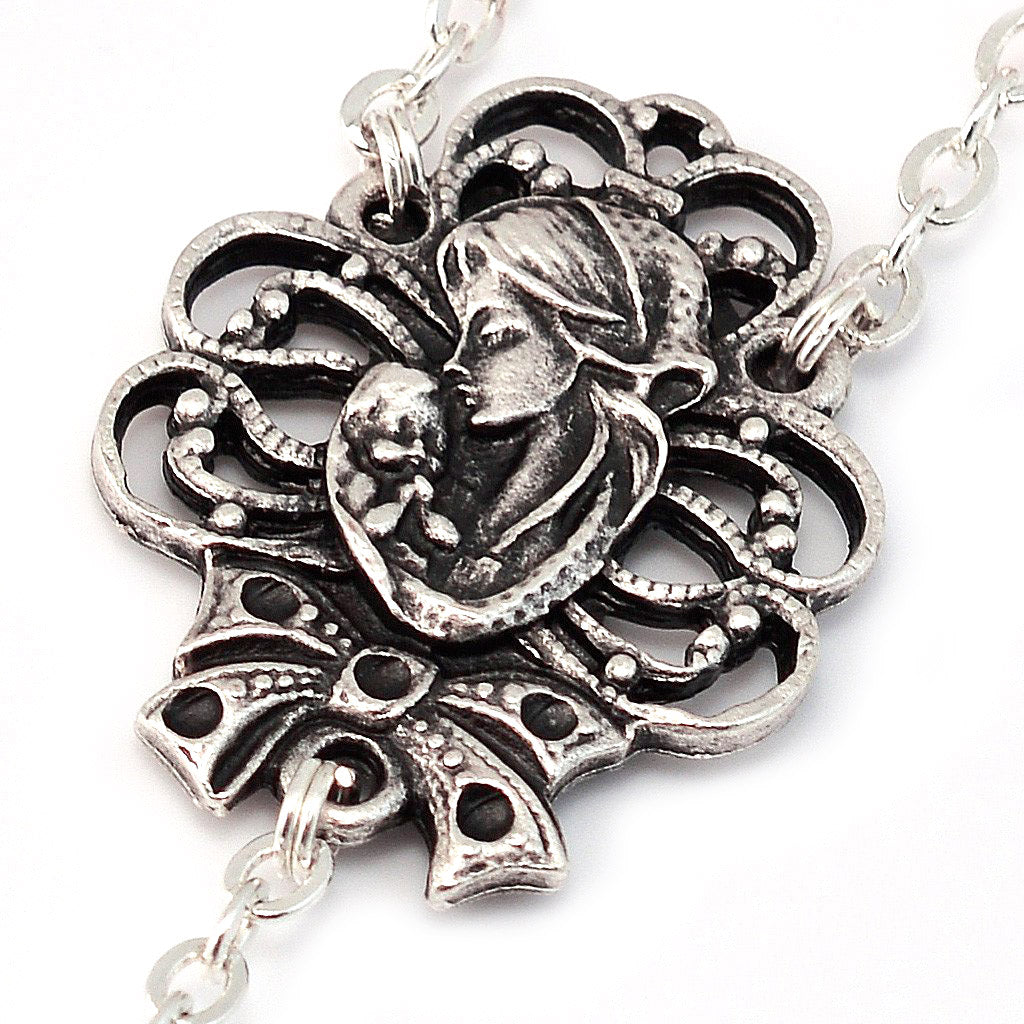 Mary&#39;s Motherly Love Collection Turquoise &amp; Silver Rosary