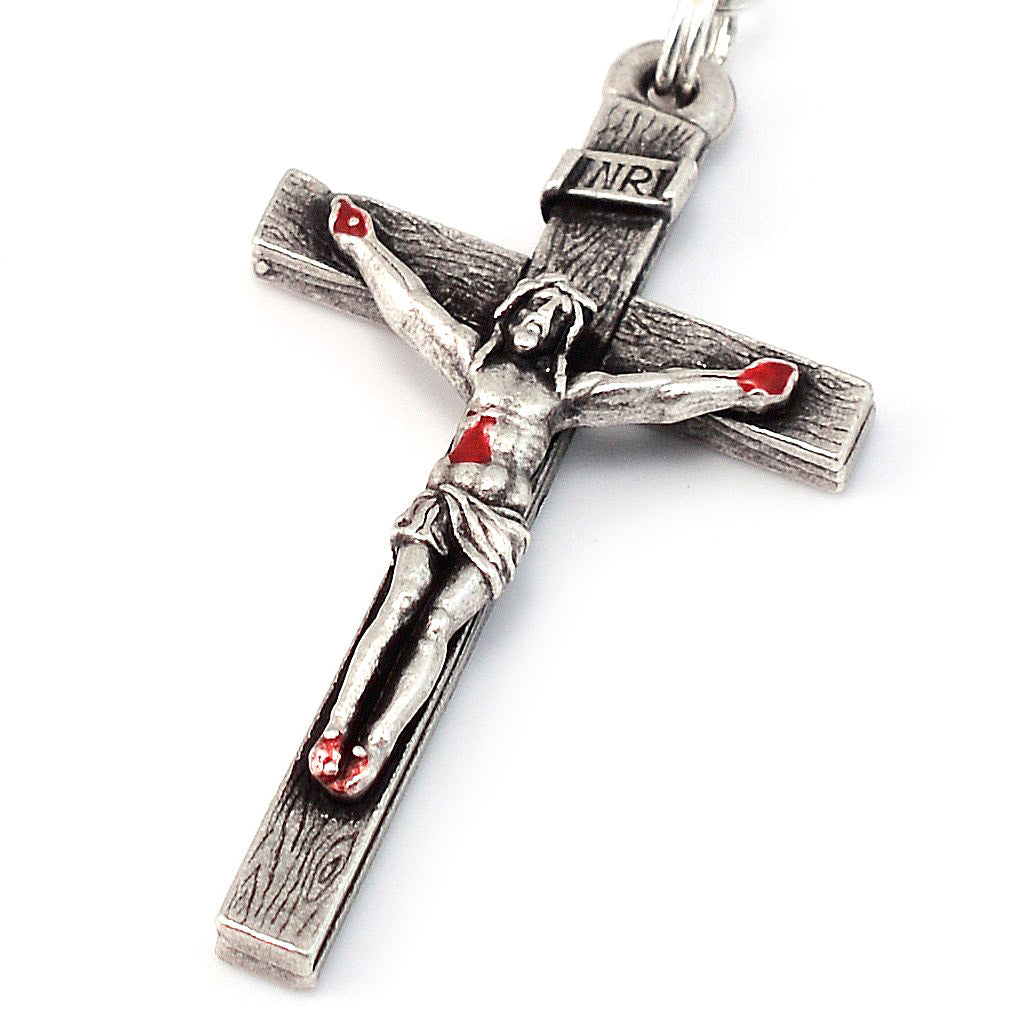 Rosario argentato San Pio da Pietrelcina