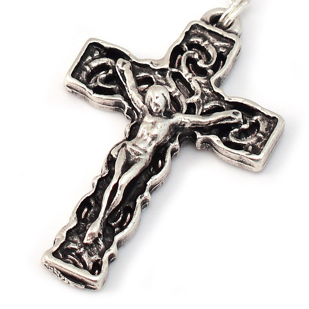 Rosario argentato Lourdes