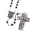 The Sistine Chapel Rosary in Silver with Hematite Beads