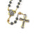 Saint Joseph Rosary in Silver, Gold & Hematite