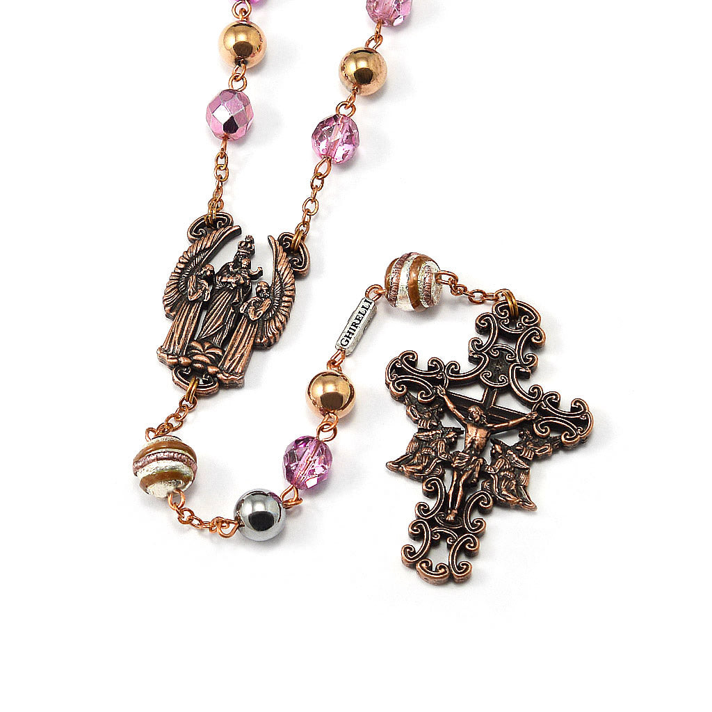 The Holy Angels Rosary in Antique Copper