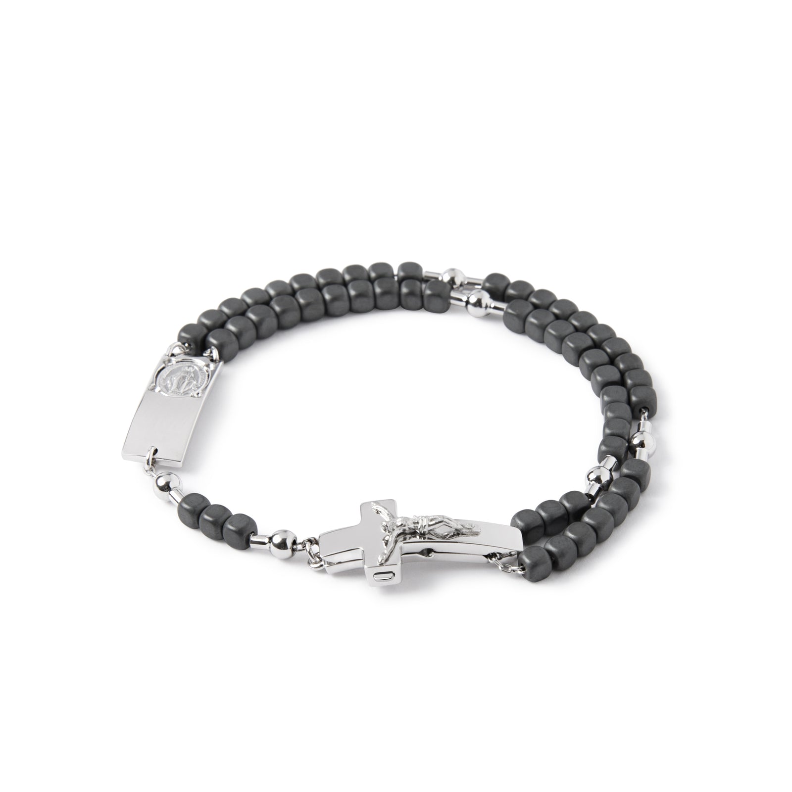  Rosalet® bracelet with matte hematite beads