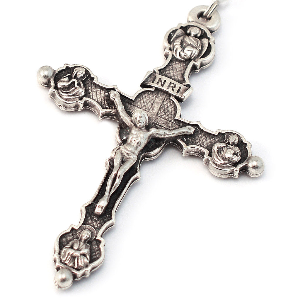 Saint Joseph Rosary in Silver