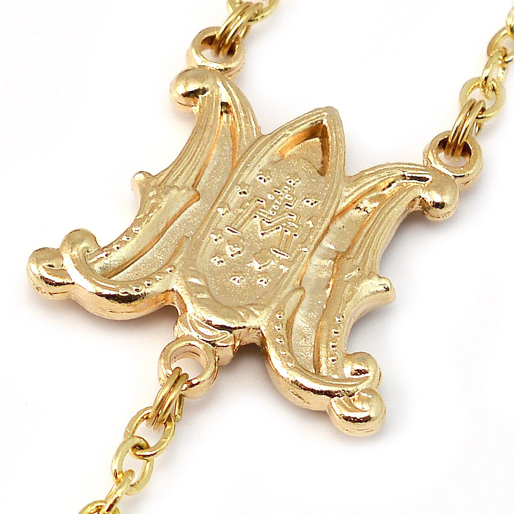 Rosario dorato Medaglia Miracolosa