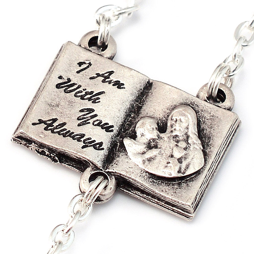 Rosario argentato Santa Comunione