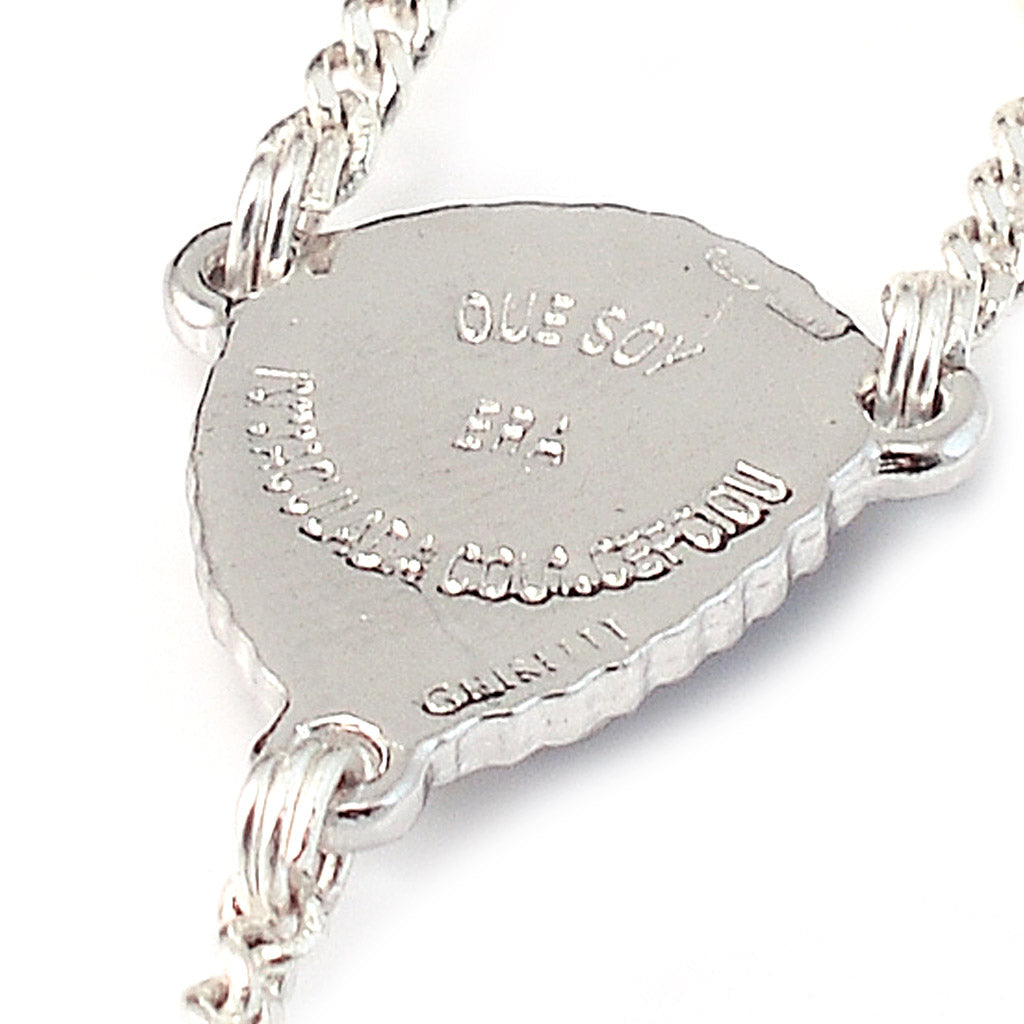 Rosario prezioso Madreperla e Argento 925 placcato Rodio