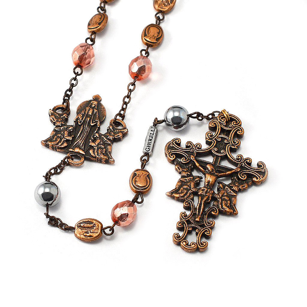 Our Lady of Lourdes Rosary with Hematite
