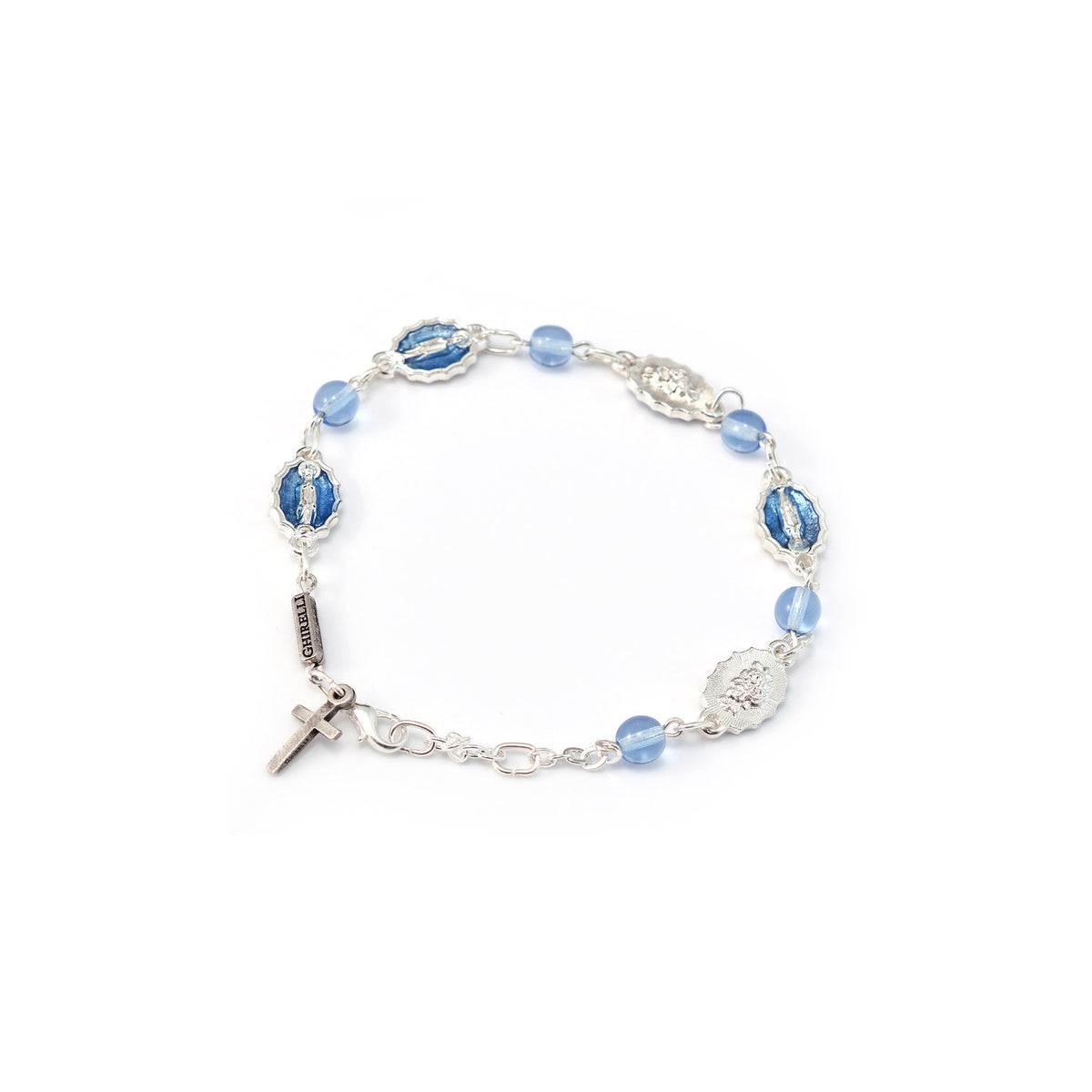Bracciale argentato Lourdes