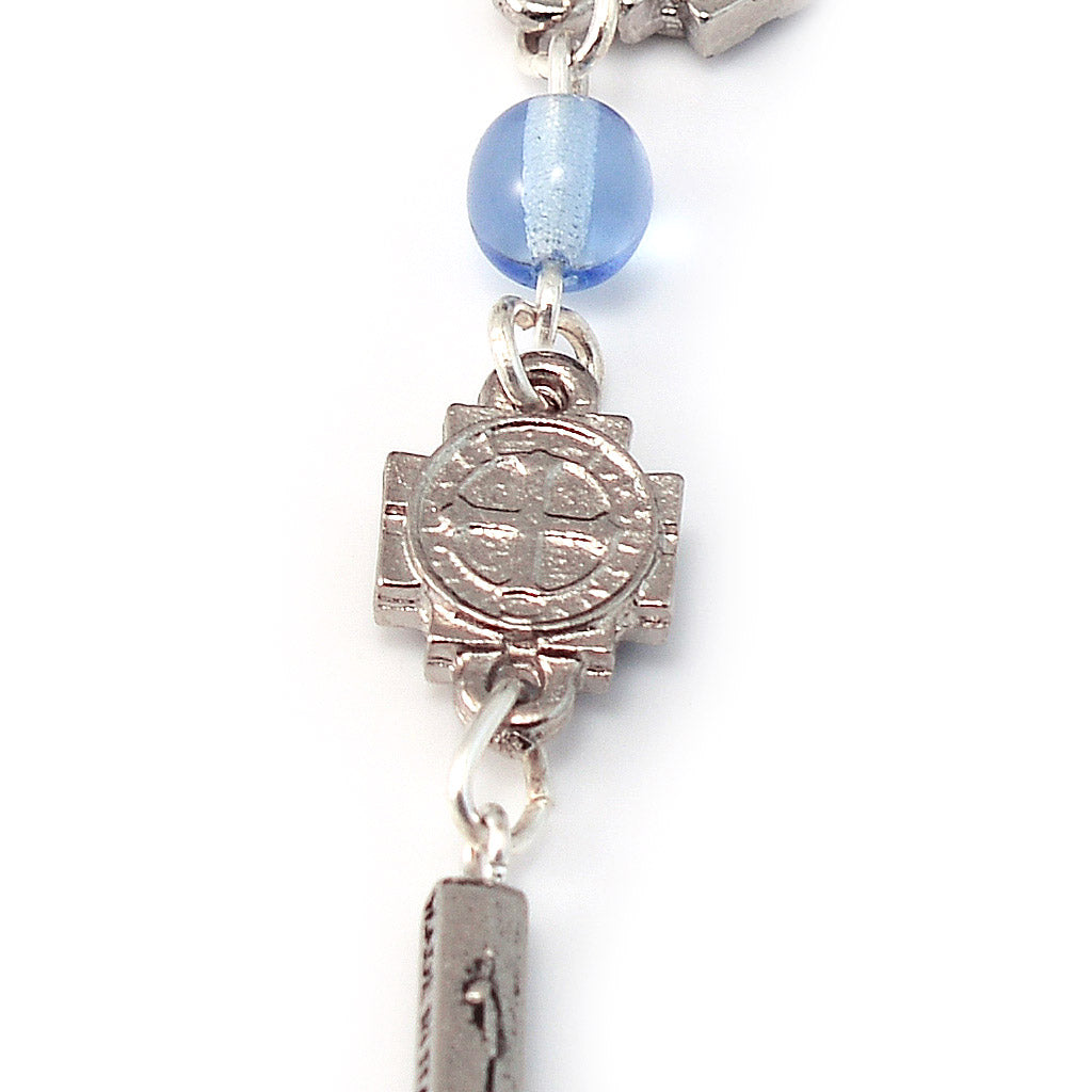 Bracciale argentato San Benedetto