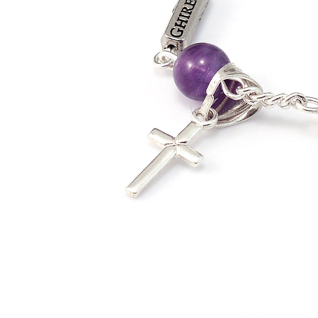 Precious Sterling Silver Amethyst Bracelet