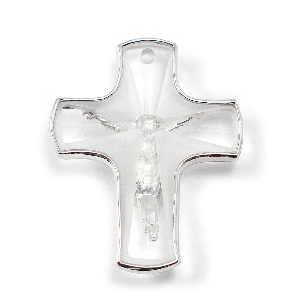 Rosario Swarovski® Argento 925 placcato Rodio