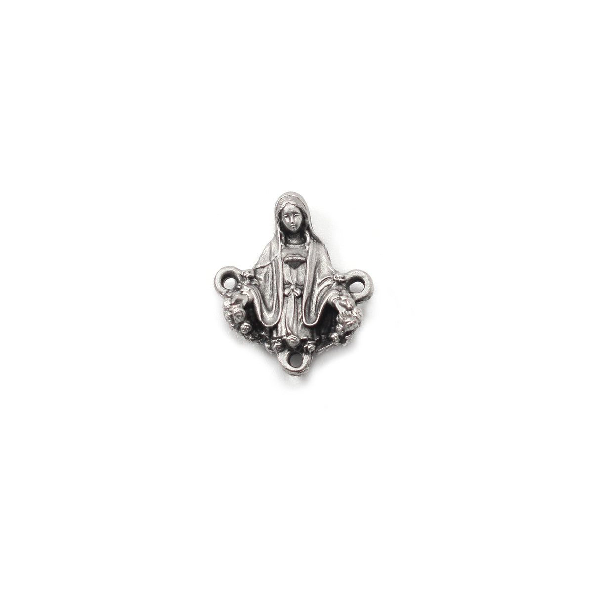 Ghirelli rosary with antique silver crucifix and Shrine detail