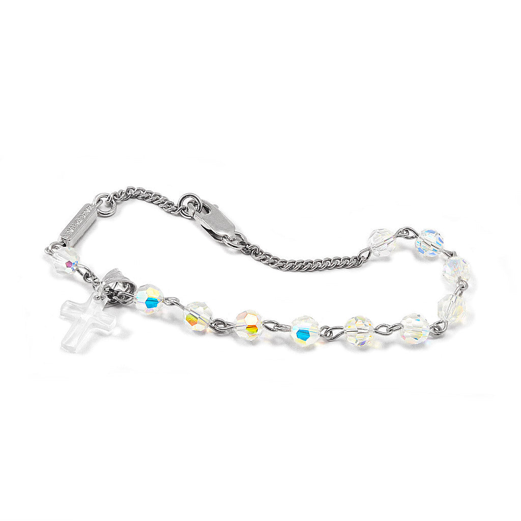 CRYSTAL BRACELET WITH STERLING SILVER