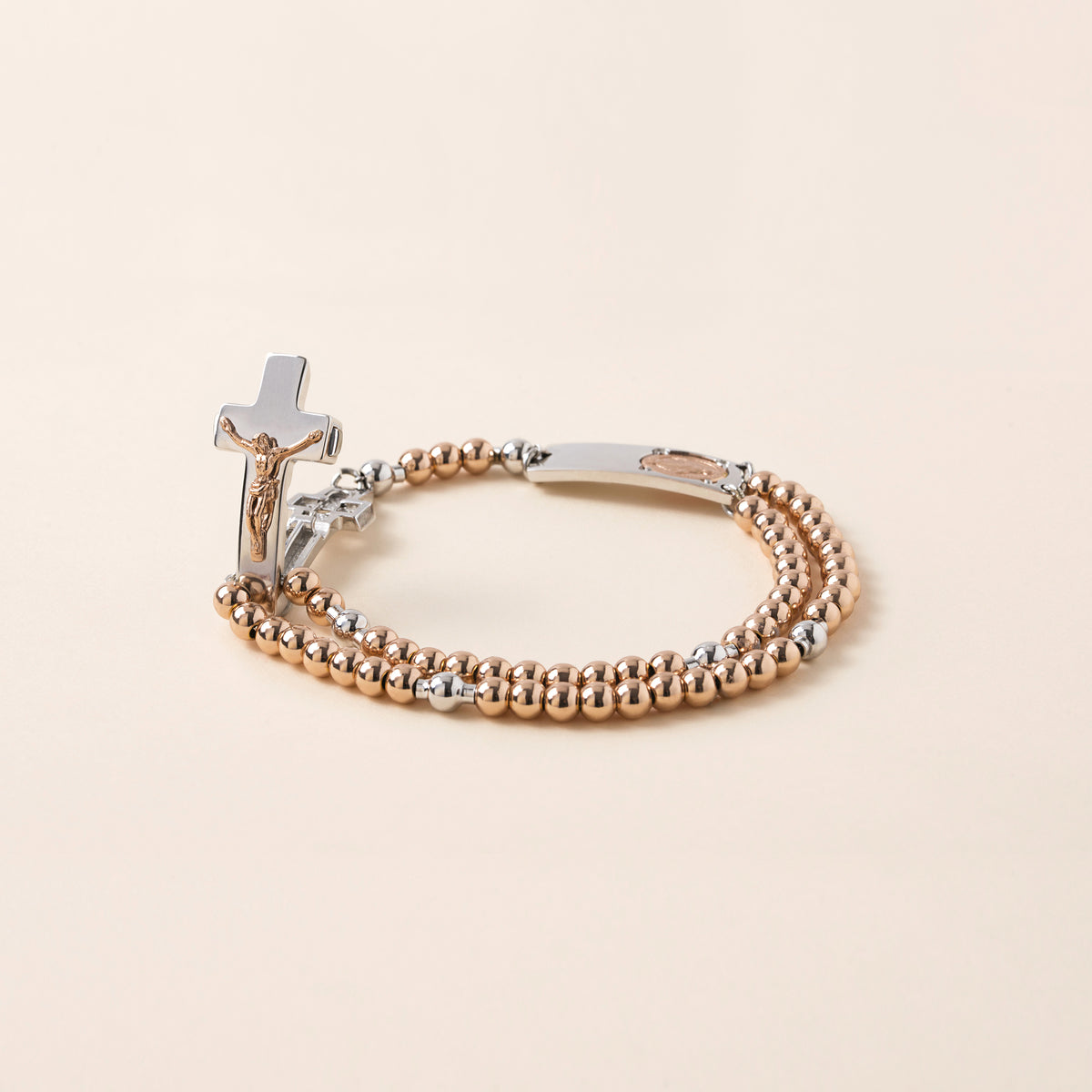 Sterling silver Rosalet with round Pater bead detail