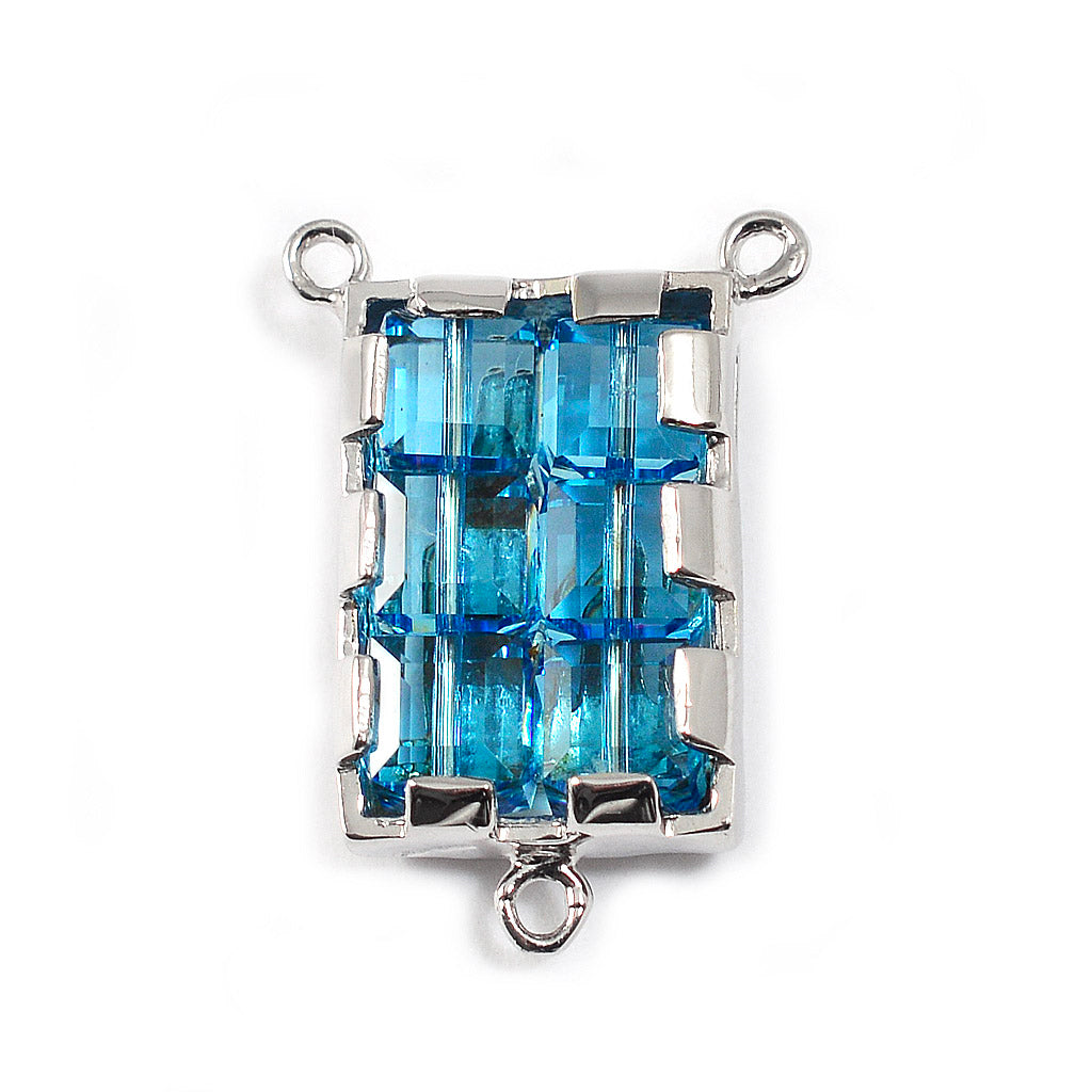 Rosario Swarovski® Argento 925 placcato Rodio