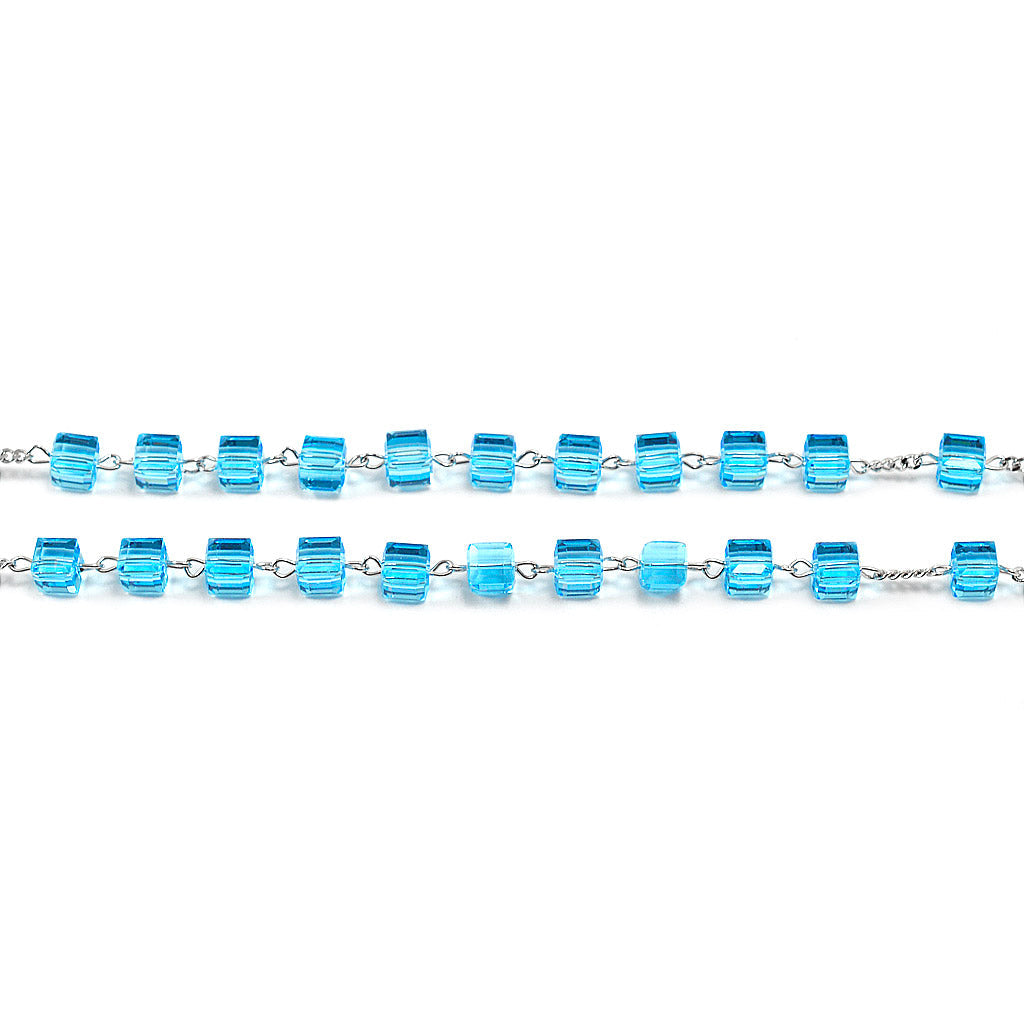 Rosario Swarovski® Argento 925 placcato Rodio