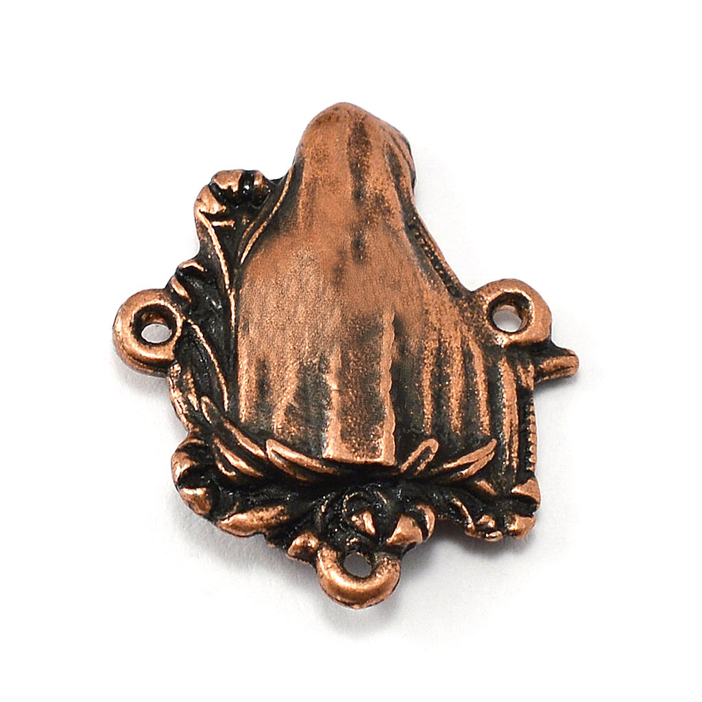 Our Lady of Fatima Rosary with Italian Wood Black Beads