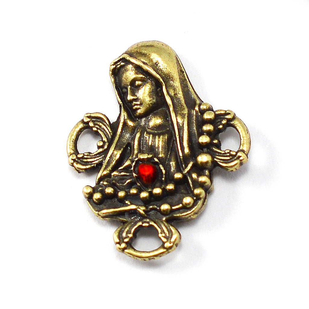 Our Lady of Fatima Rosary with Italian Olivewood Beads