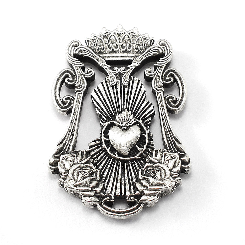 Madonna Roses &amp; Lilac Murano Rosary