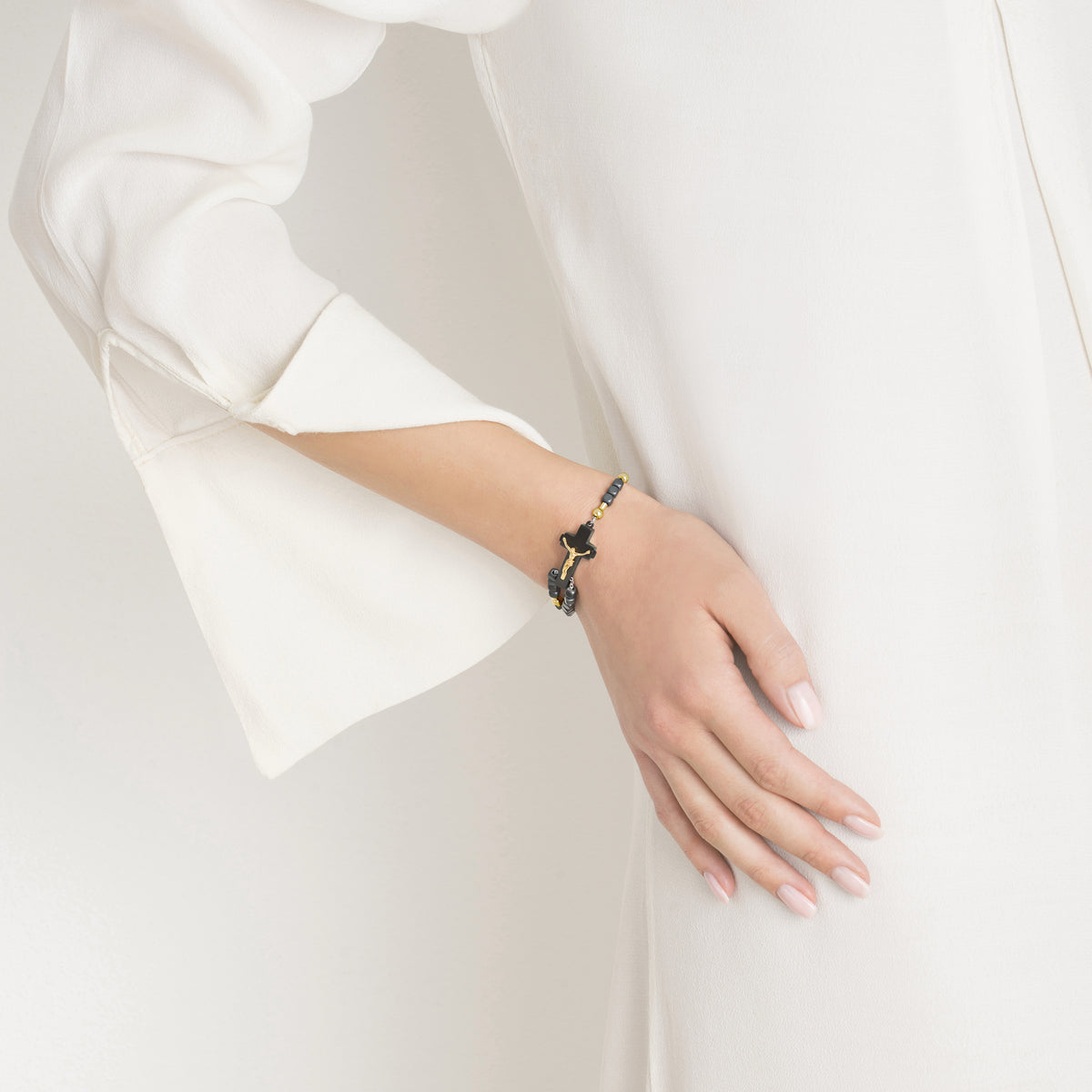 Italian crafted Black Rhodium Rosalet by Ghirelli