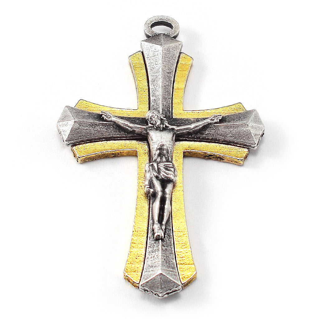 Saint Joseph Rosary in Silver, Gold &amp; Hematite