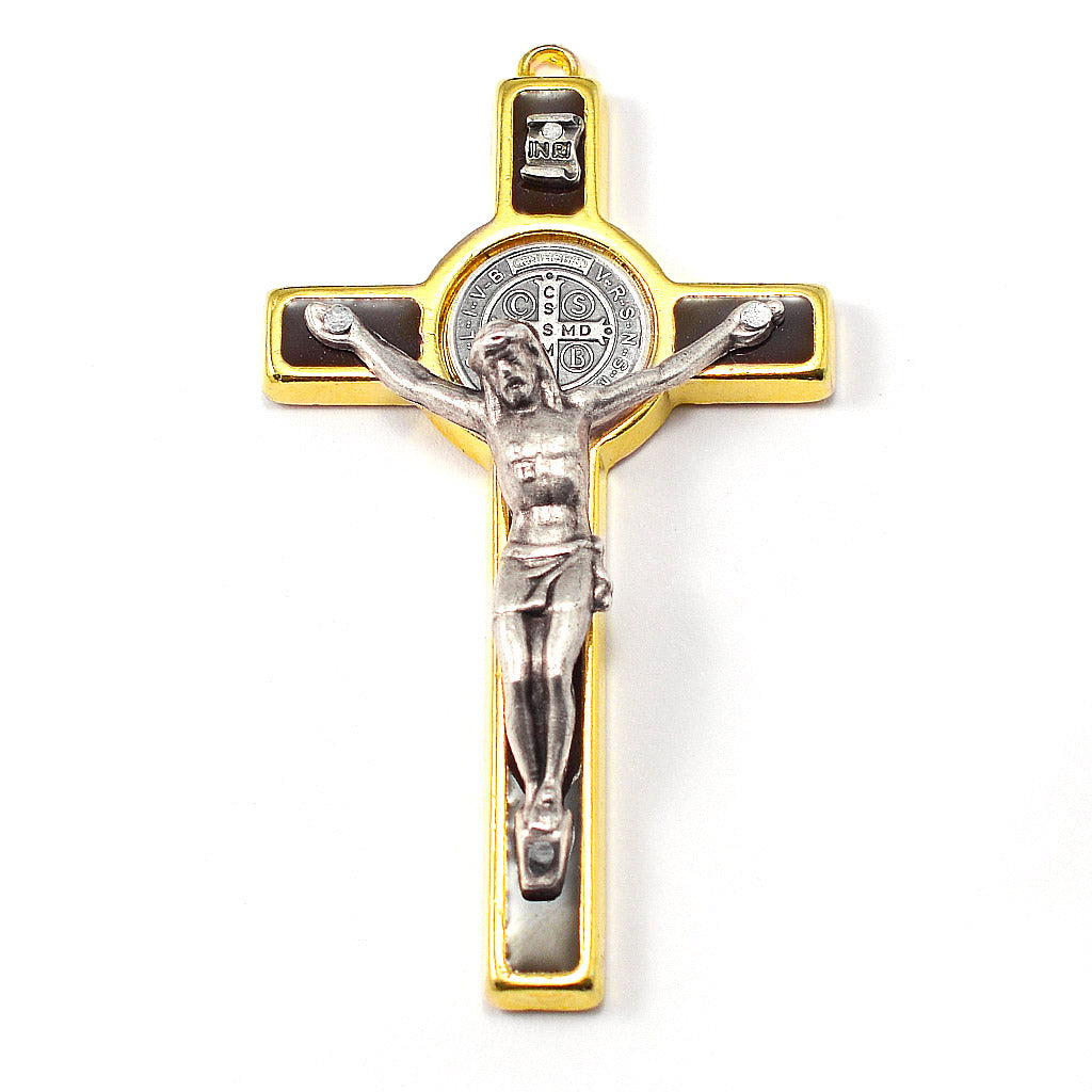 The Saint Benedict Booklet Gold Rosary