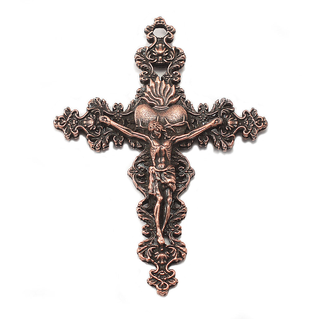 Saint Gianna Beretta Molla Rosary in Antique Copper