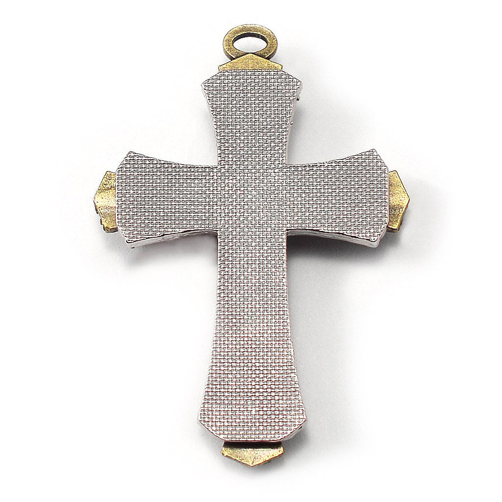 Catholic rosary with hematite and silver finish