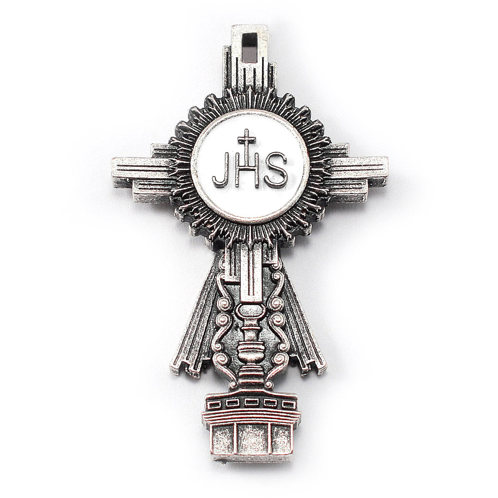 Saint John Paul II Rosary, Blush &amp; Silver