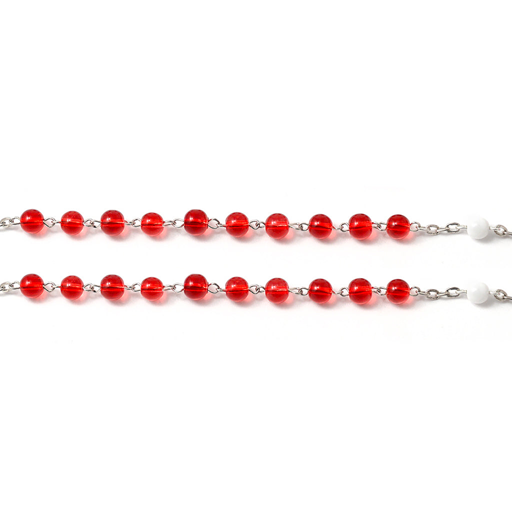 Penance and Mercy Rosary with Bohemian Glass
