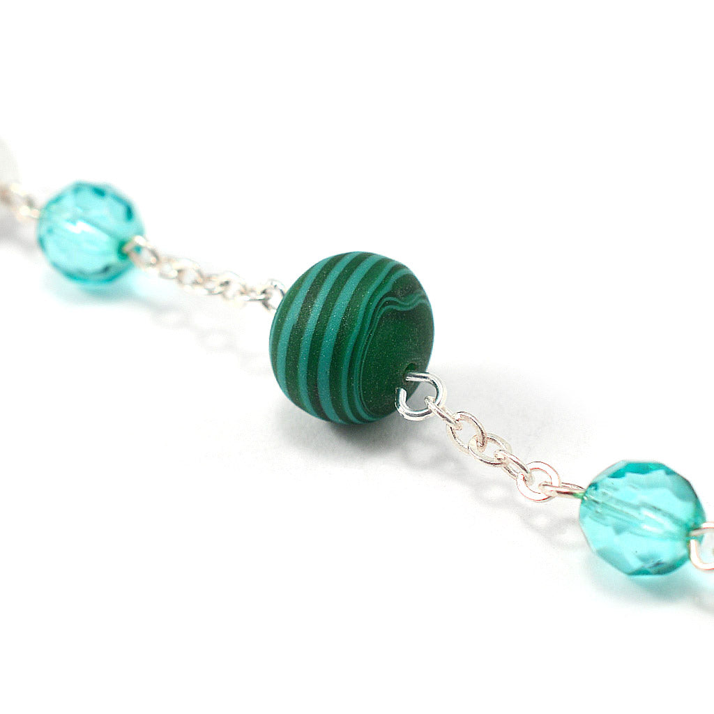 Our Lady of Knock Queen of Ireland Rosary with Murano Glass