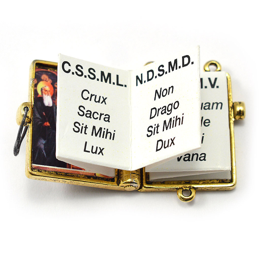 Saint Benedict Booklet Rosary gold